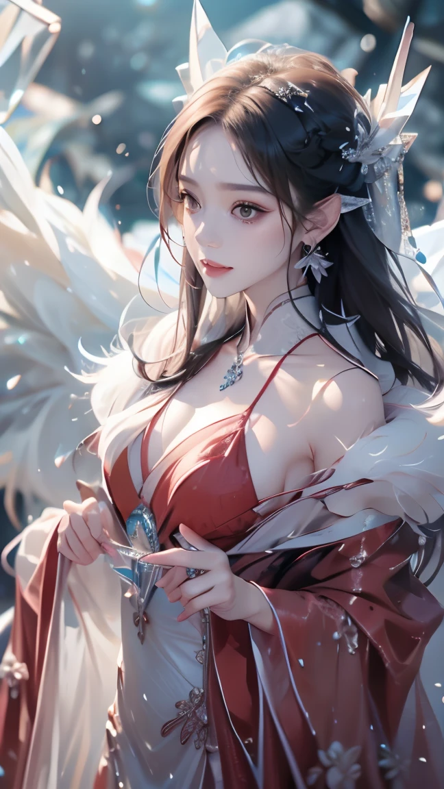(,1girl, pov,best quality, ) , (((,1girl, solo, large breasts, looking at viewer, cherry blossoms,lake, snow, snowing, lake, full moon, moonlight, night, night sky,sparkle hair ornament, ))) <lora:DA_GuFengJiaRen:0.6>
ultra realistic 8k cg, flawless, clean, masterpiece, professional artwork, famous artwork, cinematic lighting, cinematic bloom, perfect face, beautiful face, fantasy, dreamlike, unreal, science fiction, lace, lace trim, lace-trimmed legwear, luxury, jewelry, diamond, gold, pearl, gem, sapphire, ruby, emerald, intricate detail, delicate pattern, charming, alluring, seductive, erotic, enchanting, hair ornament, necklace, earrings, bracelet, armlet,halo,autumn,