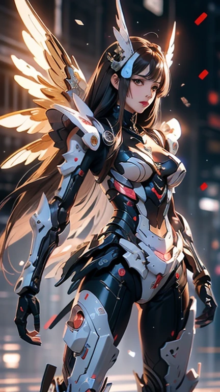 (masterpiece), (top-quality), masterpiece, (High Definition CG Illustration), ((extremely delicate and beautiful)), (Since a while ago), Cinematic Light, Beautiful but cruel, Erotic and grotesque mechanical girl wearing cyberpunk sunglasses, super realistic details, portlate, globalillumination, Shadow, ultra-sharp, Convoluted, ornaments detailed, cold color, metals, highly intricate detail, Realistic light, CGSoation Trends, radiant eyes, neon details, Mechanical limbs, blood vessels connected to tubes, Mechanical vertebrae attached to the back, mechanical cervial attaching to the neck, Wires and cables connecting to the head, slightly larger breasts, Slightly larger buttocks, ((lamentation)), ((Angel wings)), (Emphasis on mechanical skeleton,Emphasis on mechanical interiors,Put a little emphasis on mechanical bones), clear light blue eyes, Realistic physical breasts, Soft breasts, Light blue mechanic, Red Eyes, Silk Lingerie