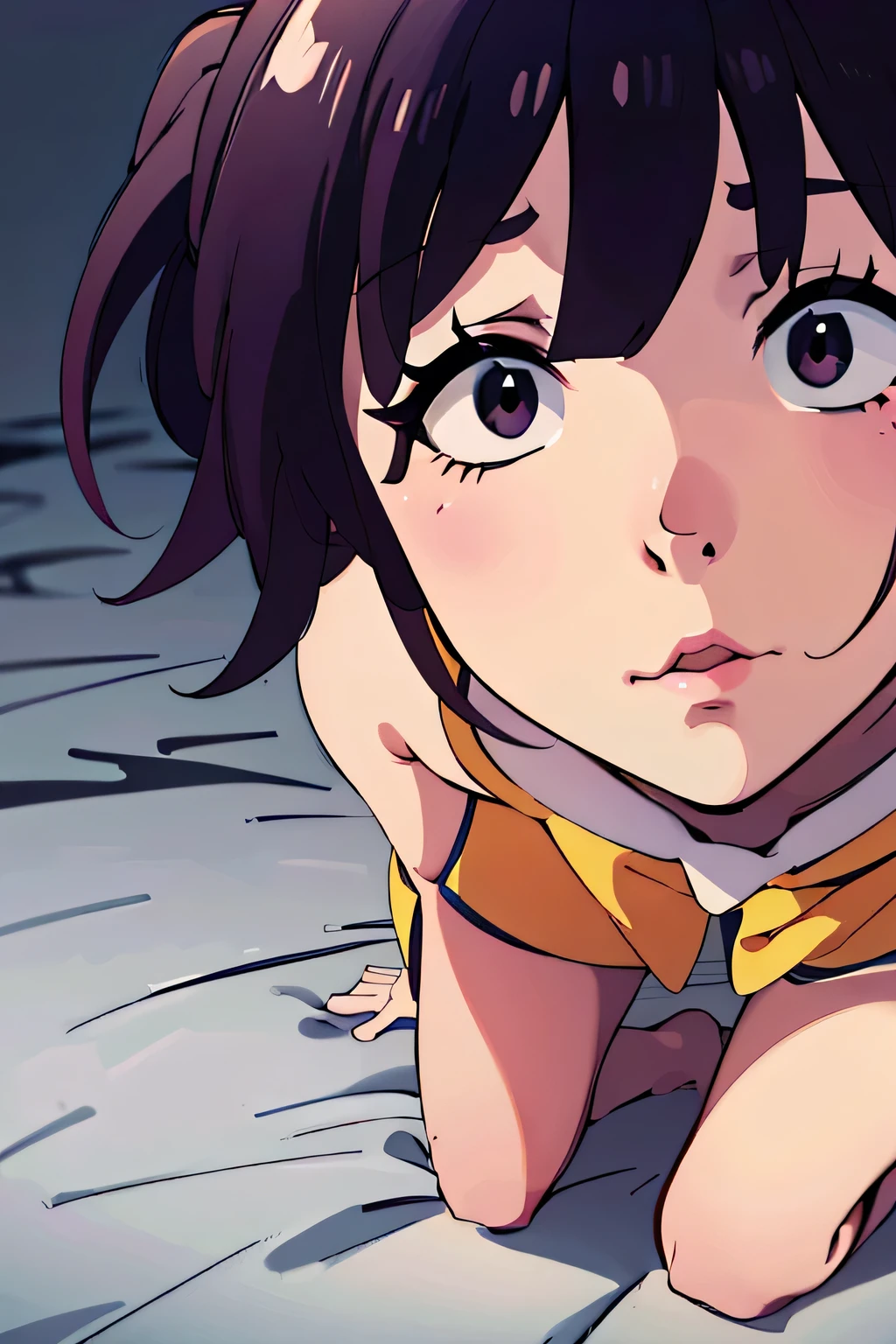 Megumin from konosuba, full-body,  full body, (full body), (masterpiece,best quality,ultra_detailed,highres,absurdres, dimly lit:1.2), no nudity, no suggestive poses, no explicit content, no NSFW, no sensitive themes, no controversial topics, no violence, no gore, no dark imagery, no inappropriate content, no partial clothing, no provocative elements, no sexualization, megumin

