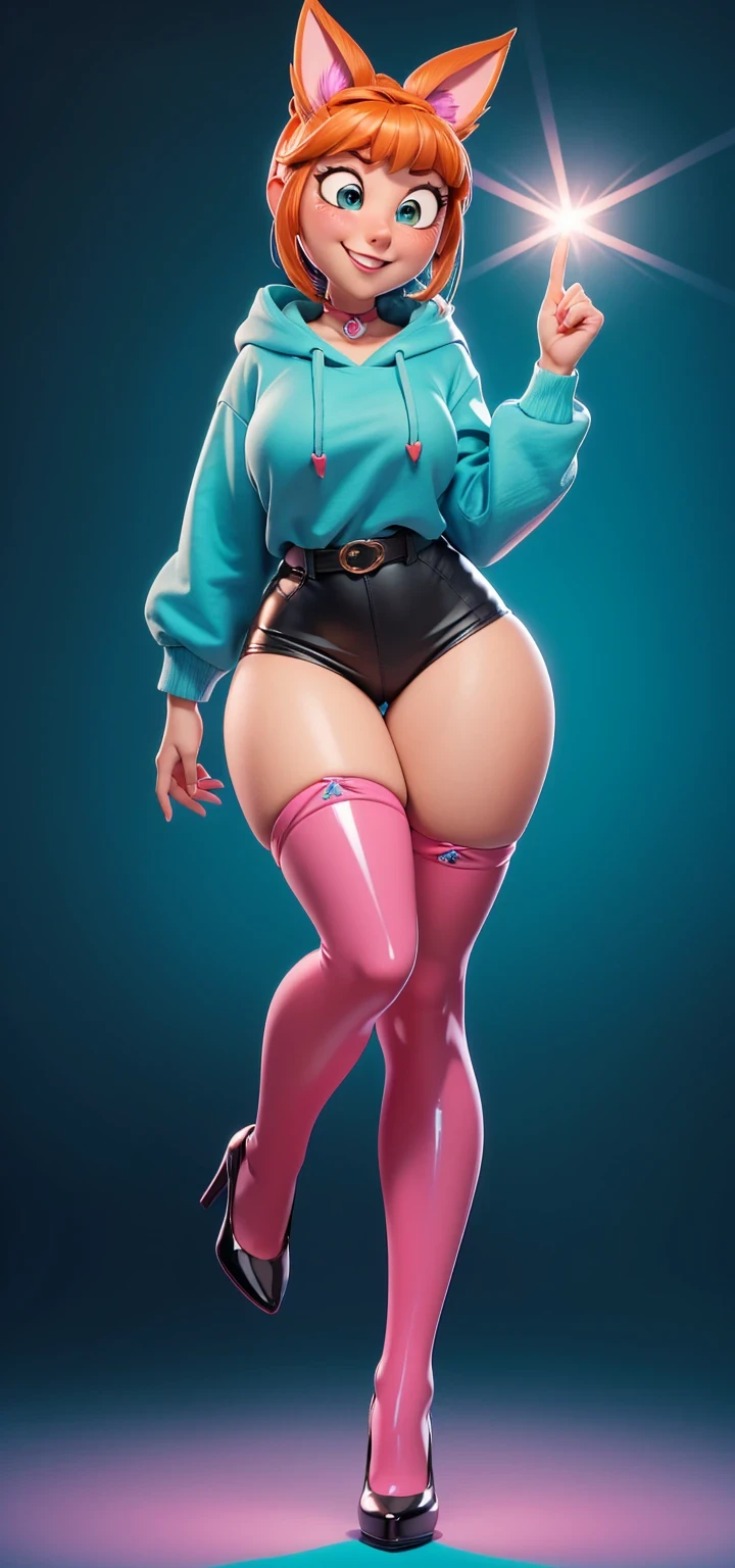 Upper body portrait, Living Inflatable sex doll, Floating, (tomie, hairband, blunt bangs, (mole under eye:0.7) extra long and thick luxurious hair with cerise highlights), freckled skin, huge breasts, (wearing massive blue and yellow college bomber jacket with tight anime logo t-shirt and mauve plaid miniskirt), (knee high socks), smiling and seductive, (blowing a gigantic bubblegum bubble from the front her lips), (indoor neon lit arcade with arcade cabinets), ((bodybuilder)), giving seductive look to viewer, several air hoses connected to her thighs and arms and back from air canister in room, rubber vinyl seams down centers of exposed arms and legs, fart, farting, yellow gas