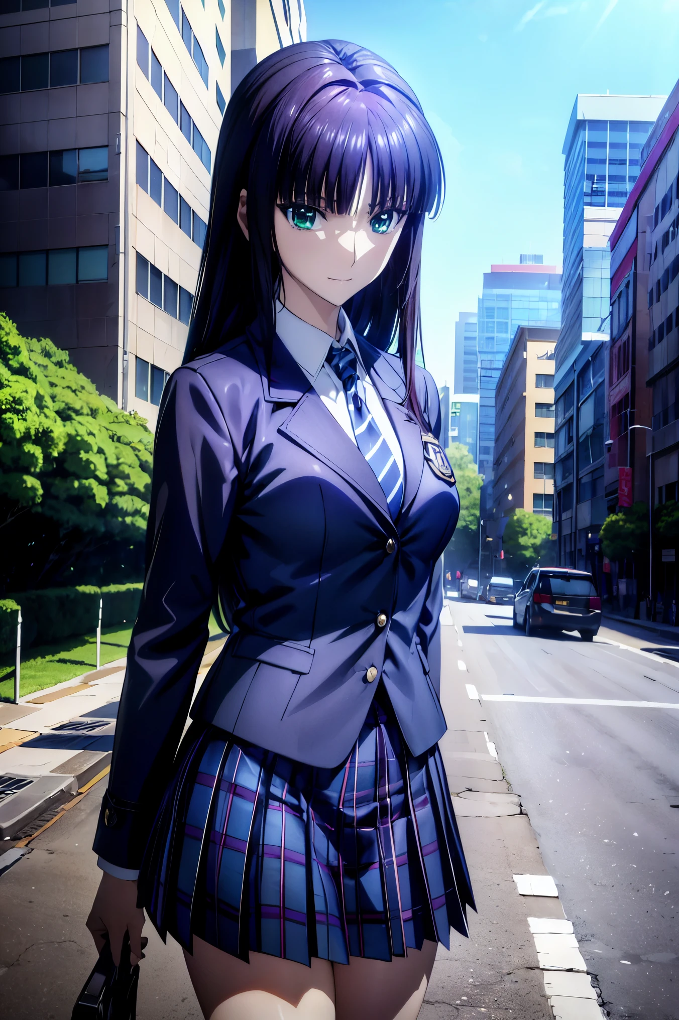 Smiling Face, blazer uniform,赤 purple hair, green eyes , eyes like jewels, super high resolution, ((( green eyes))),赤 purple hair, beautifulアニメ高校の女の子,(Masterpiece:1.2, 最 high quality ), ( is present, photo is present:1.4), beautifulイラスト, ( natural light , Movie Screenplay ), nsfw, watch viewers , COWBOY SHOOTING , front view of the company:0.6, in the seat, Japanese, university student の女の子, perfect face, beautiful髪, beautiful顔, beautiful and amazing eyes, beautiful鎖骨, beautiful体, beautiful胸, beautiful太もも, beautiful足, beautiful指 , ((( navy jacket ), Light Blue Collared Shirt, Dark Blue Pleated Mini Skirt Vibrator , Black Sox, blue tartan ribbon tie )), ( beautiful風景), evening , Riverside, walk, smooth anime cg art , 魅惑的な Anime Girl , Let's Make a Girl in a Long Coat , high definition, very detailedなイラスト, High Resolution Faces in a Gorgeous Guest Room , RAW photos in the loop, film grain , standing , UHD and 8K Connection , 長い赤 purple hairと green eyesをした Anime Girl , Anime Moe Art Style , 若い Anime Girl の接写, smooth anime cg art , beautifulアニメの university student の女の子, Anime Moe Art Style , シュールな university student の女の子, Anime Girl , 魅力的な Anime Girl , シュールな university student の女の子, GIRL WITH SHINY CLOTHING , high definition, CG Details , high quality shadows, beautiful、delicate face、All the details , ディテール beautiful DELICATE EYES FULL OF DECISION,break( High Resolution 8K Wallpaper ),(高度に CG Details 8kの壁紙),Makima ( chainsaw man ),Scathach ( destiny / Grand Order Required ),reika shimohira , high definition, とても繊細で beautifulCGイラスト,最 high quality , is present Feeling , is present fabric, is present texture,((( debris flies))), (((最 high quality ))),8k,At 32k,Masterpiece, beautiful and charming anime woman , Supermarkets, very detailed, high definition,シュールな university student の女の子,Masterpiece, 最 high quality , high quality , Freshness , high quality texture, high quality shadow, high detail, sex, in the seat, university student , alone,I, alone, alone, ADULT BIB , beautiful長い脚, beautiful胸, beautiful太もも, Tight Legs , beautiful leg line , Slender Waist in an Unmanned Bar ,Mature body girl, big breasted with a cross eye, beautiful胸,reddish purple hair, purple hair, BLACK CURRANT HAIR , charming Anime Girl , colorful hair, Straight Hair ,shy smile,幸せそうなsmile, Brilliant Appearance ,cute smile,Cool Beauty, beautiful女性, handsome face , beautiful写実性, Attractive Figure , enchanting face , calm expression , beautiful髪,smile, colorful eyes , green eyes,Jade Eyes, beautiful目,bright eyes, DELICATE EYES FULL OF DECISION, Jewel Eyes ,Jade Eyes,( green eyes:1.5), charming face,8 heads,:Height: 174cm,彼女は首に necklace 身に着けています, necklace ,beaded necklace ,Magatama Accessories,smile,