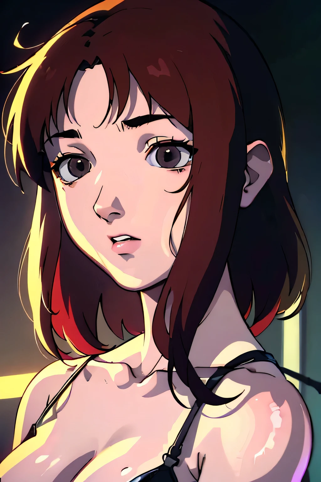 LAIN from serial experiments lain, full-body, full body, (full body), (masterpiece,best quality,ultra_detailed,highres,absurdres, dimly lit:1.2), no nudity, no suggestive poses, no explicit content, no NSFW, no sensitive themes, no controversial topics, no violence, no gore, no dark imagery, no inappropriate content, no partial clothing, no provocative elements, no sexualization