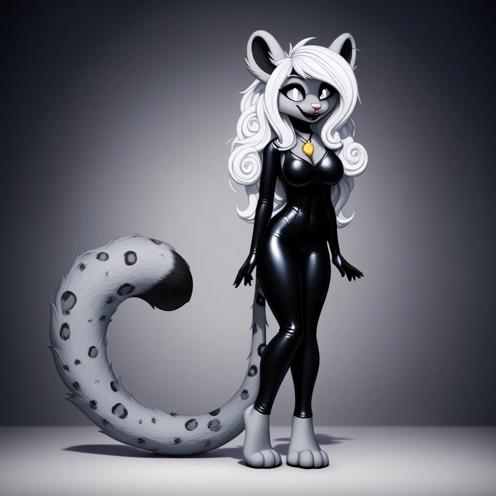 , (realistic, photorealistic, hyper realism, photograph, hyper detailed fur):1.3, Solo, score_9,score_8_up,score_7_up, source_cartoon, source_furry, Kat, silver fur, grey stripes, scars on her back, add scars to her back, scarred:1.4, blend in with character