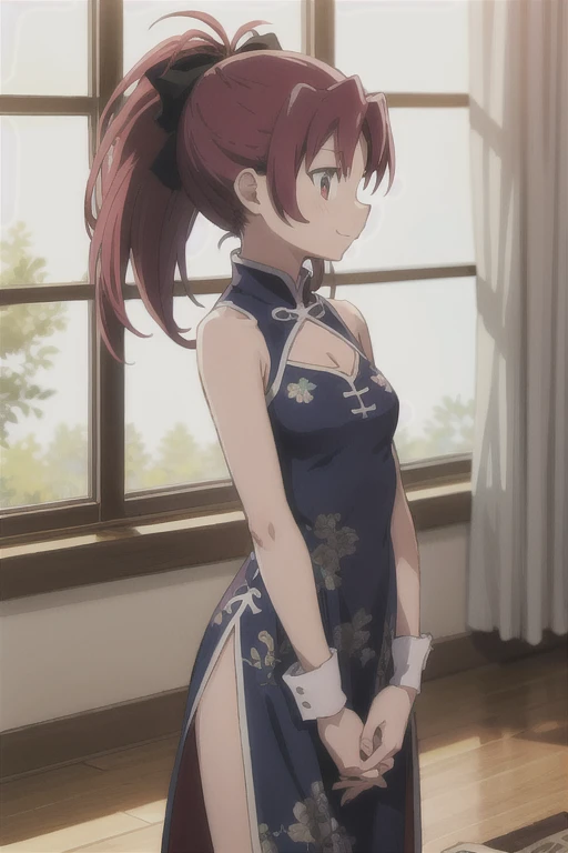 [[anime styled]],[[digitalart]],masterpiece,best quality,high resolution,Tomomi_Xijing,black hair,Short hair,Hair Ribbon,red eyes,midium build,(red ,winter clothes,long sleeves,long skirt),NSFW,1girl in,独奏,((standing)),(Portrait),pussy focus,from below,(short torso),Perfect Lighting,(skirt lift,up skirt),show off panites,((lite blue striped panties)),smile,blush,(underwear:1.2), (strong light),((brighten the subject)),spread legs, break background classroom,