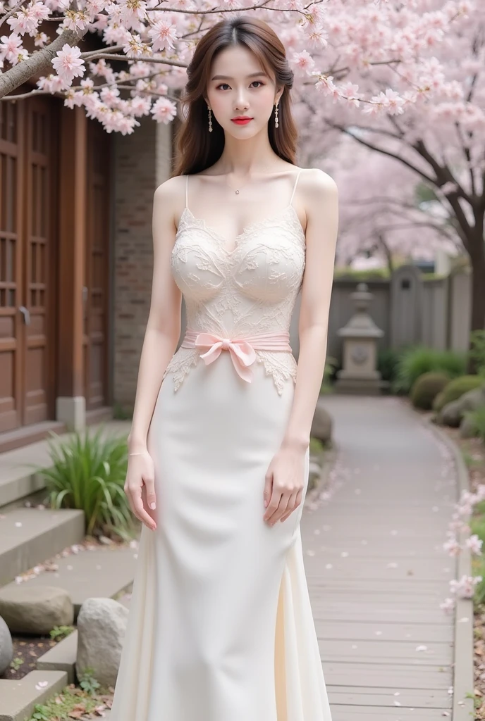 Professional camera angle,Original photo realism,Cinematic lighting effects,8K HD quality,wedding photo,Korean sexy woman,Temperamental beauty,Transparent short wedding dress with shoulder strappose big breasts and thighs,gigantic hip,The waist is relatively thin,(Topless 1.7)no suspenders,(Huge 1.5)Visible nipple,小腹Visible nipple肚脐,crotch and crotch open,of skin,Casual posture,Movements are casual,There is significant sunlight exposure,wedding hairstyle,Background outdoor lawn,wearing a crown,There is jewelry,Facing the camera,ssmile