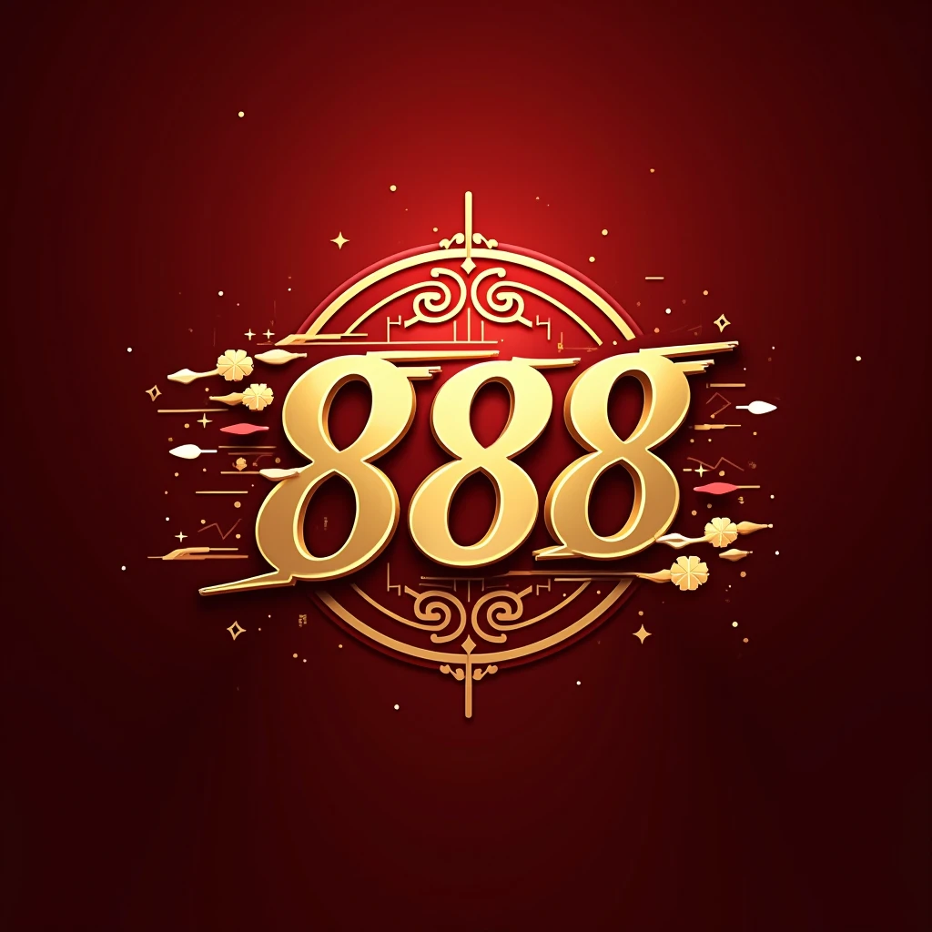 Build: Chinese Style Casino Logo Esport Style Using Hengdi 888 Text ...