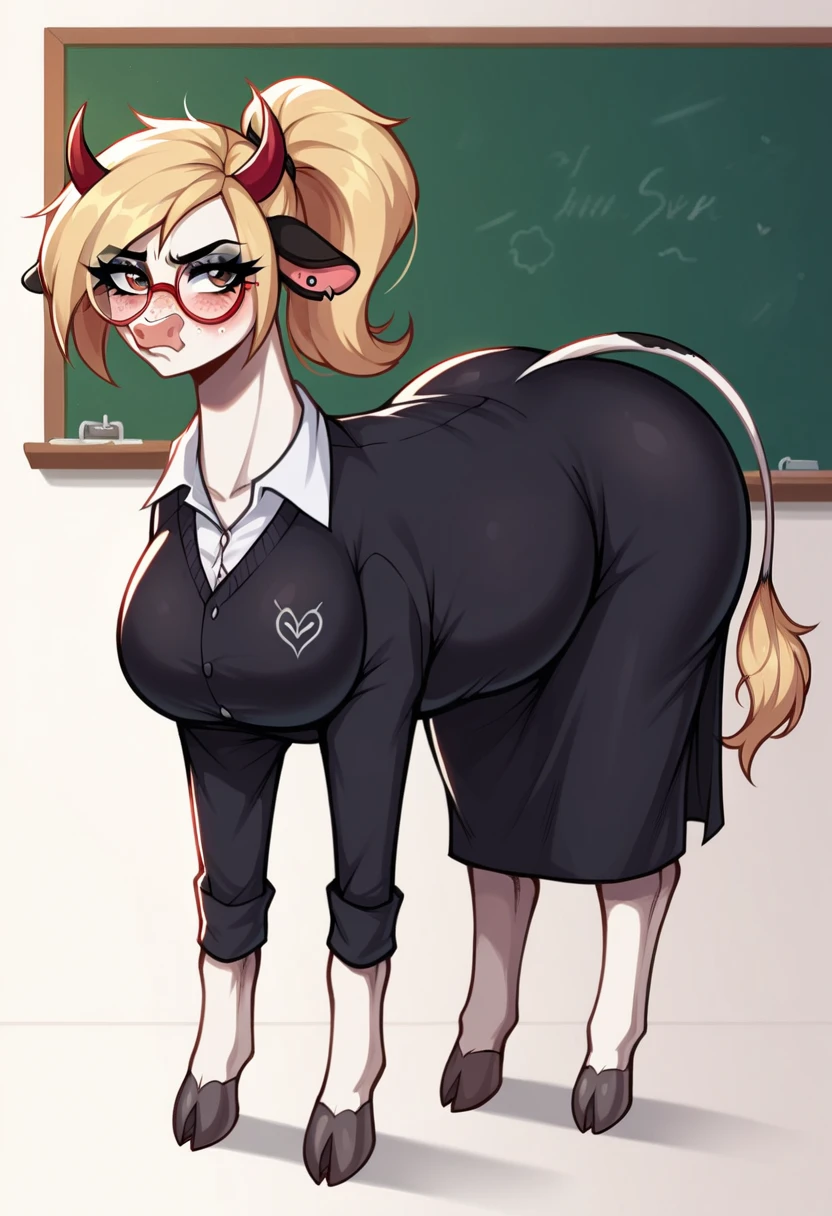 score_9, score_8_up, score_7_up, by fluff_x, noelle holiday, undertale, deltarune, 1girl, furry, anus, furry female, ass, animal ears, pussy, furry with non-furry, solo focus, blonde hair, hetero, blue eyes, tail, looking back, interspecies, thighhighs, antlers, from behind, ass focus, bottomless, 1boy, open mouth, pov, sweat, bent over, looking at viewer, chalkboard, long hair, body fur, ass grab