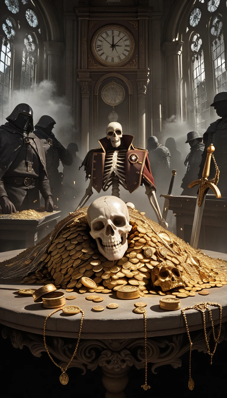 pirate flag, Two Spears, skullish, money, muito money