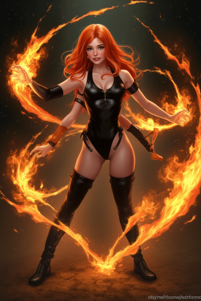 (((dressed))), (((detailed clothing))), (((fight clothes))), Japanese demoniac girl with a tiny thong and torn top with drawn flame graphics, crazy face, sarcastic smile, punk hair, mohawk hair, colored hair, slim and well-defined body, Waist slender, dirty laundry, world after apocalypse, wasteland, sexly, pose de atitude, Create a cool character for a gacha game based on the game Zenless Zone Zero, female character in devil clothes in warm colors, S-level fire elemental character, devil horns and tail, beautiful and cute face, nymph body, lolly, haughty, devilish smile, wielding a serrated sword, pose de atitude, aggressive movements