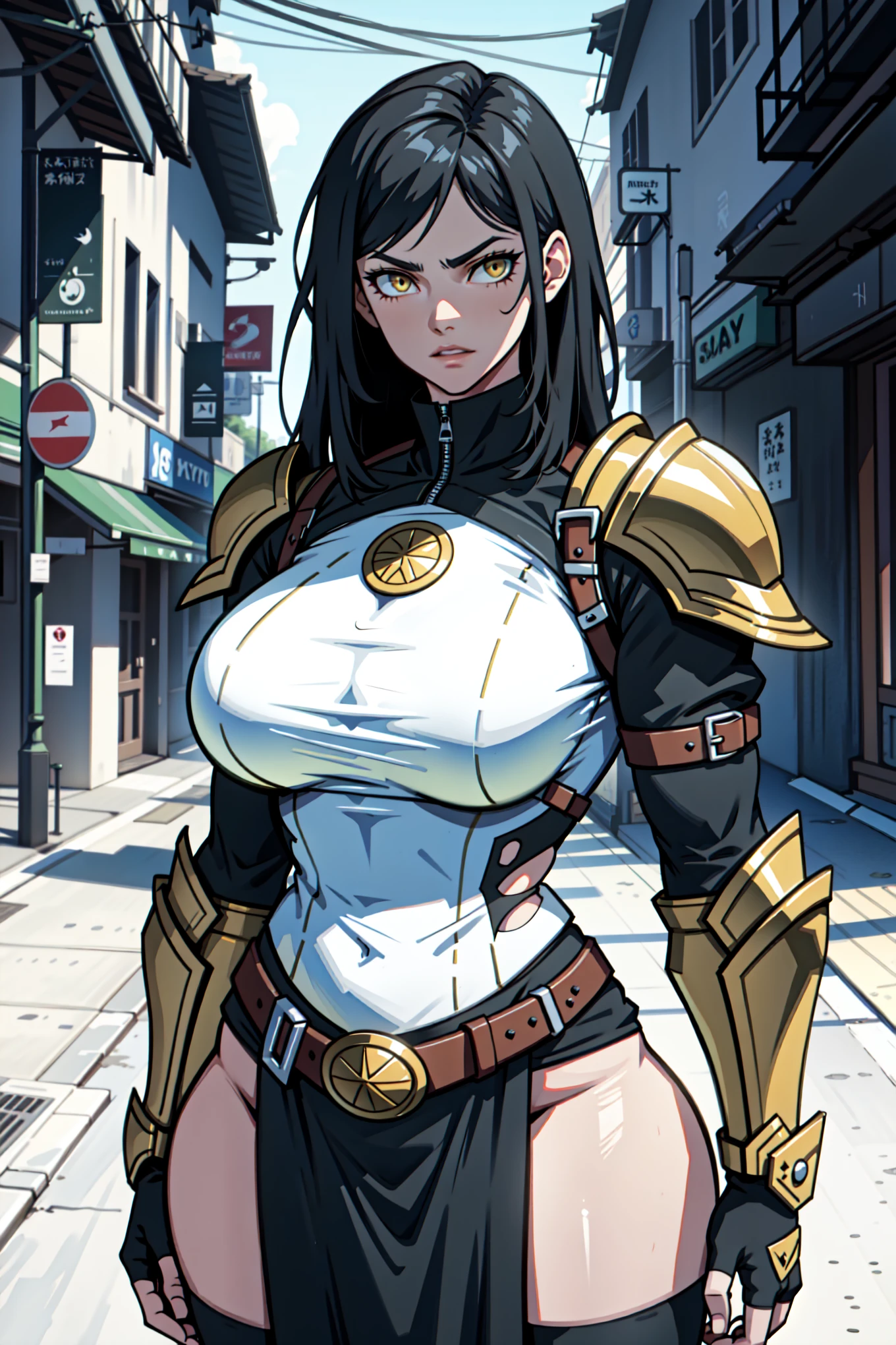 X-23 sexy. Busty. Beautiful woman. Wolverine costume. Múltiple pose. Yellow AND blue lingerie