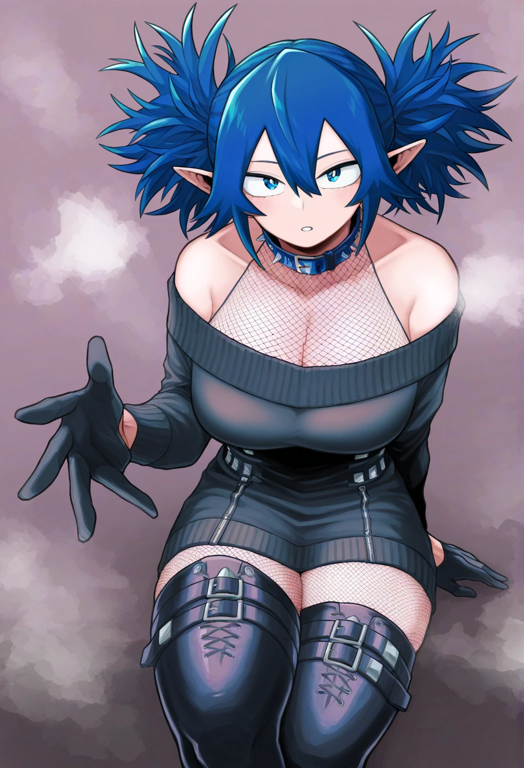 ((best quality)), ((masterpiece)), (detailed), 1girl, straight pink hair, pink eyes, skinny, goth, naked, fingering her pussy, squirt, squirting everywhere, horny, heart pupil, tongue out, aphrodisiac, long black nails, large tattoo, small pussy, sweaty body, wet pussy, , small ass, masturbating, nipple piercing, gothic accessories, one hand on her tits and the other hand on her pussy, gothic belt, on the bed, ahegao, rollong eyes, 18years old, blush, fox ears, peeing, 165cm, vibrating, vibtator, caughtpeeing, peeing, female masturbation, She hornily tells me to cum inside her,