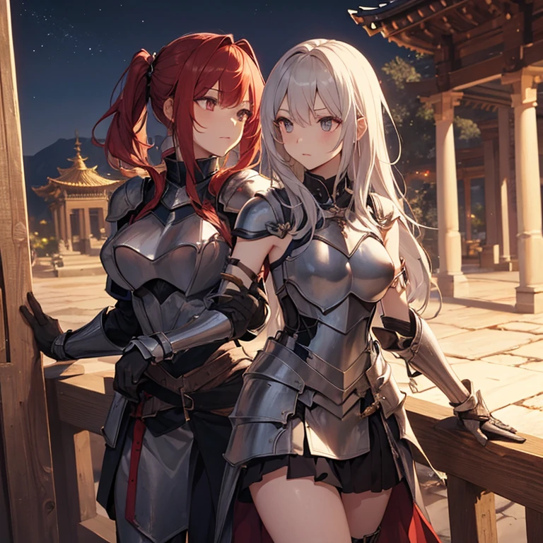 (absurdres, high fantasy artwork, best high quality image, carefuly detailed, very detailed features and textures, everquest-aesthetic)
{{1character: 25 years old red haired barbarian girl, (scarlet red short hair, purple eyes with black pupils, face with blood, very thin lips with blood, white skin with blood, wearing full armor dirt with blood, attack pose, very serious face, no sense of humor), (full bulky knight armor with blood, full bulky shoulder plates with blood, full armored bulky-breast-plate-armor-no revealing-skin dirt with blood, full gauntlets plates, full elbow plates, full plate boots), (her weapon: broad sword on her back), (Wooden irish cotage with ancient Greek forniture and celtic forniture, battle scene in fire)}}