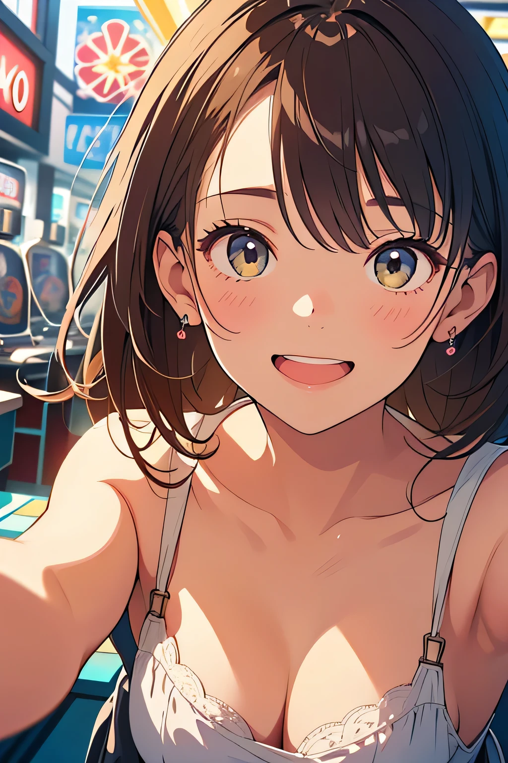 top quality、 high resolution、( high definition:1.2)、 Masterpiece、 detailed background、age beauty、 big size、( highly detailed faces at a pachinko parlor:1.4)、 detailed expressions 、( Details:1.2)、 anatomically correct、
In the forest where the snow melts 、 the crouched down and stared at the yellow fukujugusa 、
「 wow... it looks like spring has arrived !」 and laughing happily 、 softly reaching out 、
even when the cold wind blows 、 The smile fluttering like a flower seemed to herald the end of winter、 cute