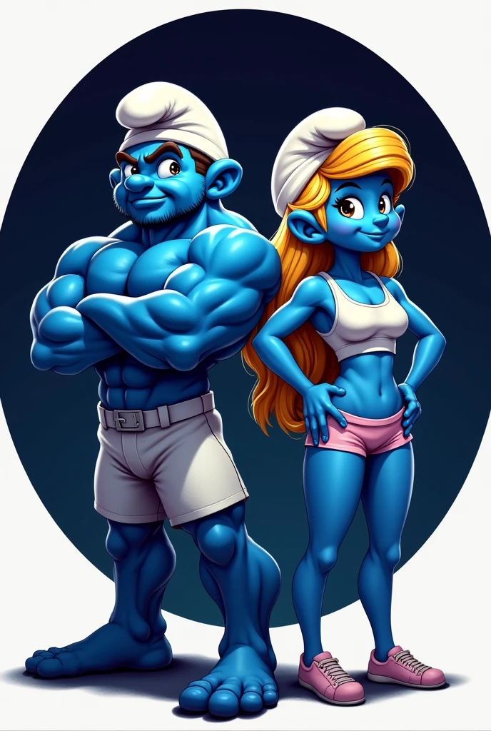 Jerry o azul babão de rainbow Friends com tanquinho Chad com uma cara Sigma