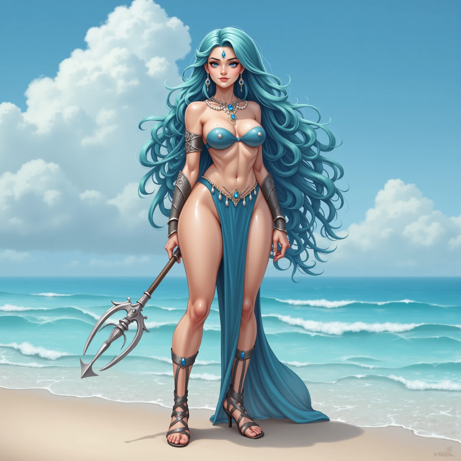 ethereal fantasy concept art of olderbulma, nude , big , beach sexy, giggling . magnificent, celestial, ethereal, painterly, epic, majestic, magical, fantasy art, cover art, dreamy