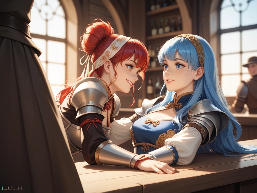 woman with red hair and armor, ayaka genshin impact, ayaka game genshin impact, portrait knights of zodiac girl, female protagonist, cushart krenz key art feminine, valentina remenar, genshin impact character, genshin, cyarine, artgerm and atey ghailan, portrait knight female,(upper body, only one person),looking at viewer,