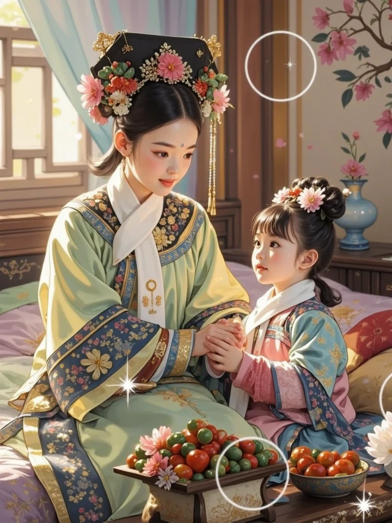 Two women wearing blue dresses and ties pose for a group photo, Palace ， A girl in Hanfu, Chinese traditional, Wearing ancient Chinese clothes, China Princess, Traditional Chinese clothing, ancient chinese beauti, Princesa chinesa antiga, Chinese costume, Chinese style, Hanfu, with acient chinese clothes, Chinese tradition, Chinese girl, ruan jia beautiful!