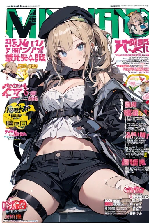 (small breasts:1.2), (perky chest:1.2), (pointed chest:1.2), (Pudding cake magazine cover:1.3),(from above:1.0),(shoot from the side:1.1),masterpiece, 1girl, Amazing Cleavage:1.1, thin waist, optimum,tmasterpiece,hight resolution,best qualtiy,hyper HD,super detailing,awardwinning,a 18yo cute girl,(The upper part of the body),anatomy correct,Beautiful Black miniskirt,garters,Gaze,Small face,bangss,holster,Beautuful Women,hands up,leg holster,Gaze,black boots,Cowboy Shot,cute face,a blond,Longhaire,Twin-tailed,Braids, Hairline,（scarlet eyes）,long eyelasher,Hanging eye corners,White skin of the, ((see through camisole:1.1)), ((Sheer nipples:1.0)),Rocket Tits,(Slim body),smile,seductive weak smiling,(with sparkling eyes and a contagious smile),little open mouth, Looking at Viewer,
