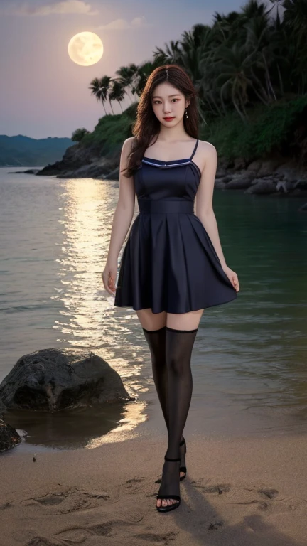 tutututu
black
black serafuku
sailor collar
black miniskirt
long sleeves 美女, 1girl,solo, beautiful女人,Have a perfect body:1.4,Layered Hairstyle,((Big breasts)), ((E cup)), Visible cleavage,Bare shoulders, Highly detailed face and skin texture,Double eyelids,Skin Whitening,Long hair,Whitening long legs,Standing by the sea, Fashion girl, Red lips, Sweet maiden, beautiful妆容, detail, lifelike, Very detailed, amazing, beautiful, Young and energetic, high quality,High Definition, rich and colorful,Exquisite, Smooth skin, The skirt is short, Lift the skirt with your hands, Elegant and charming posture, Official Art, Extremely detailed, Movie atmosphere, Soft colors, Natural skin texture,