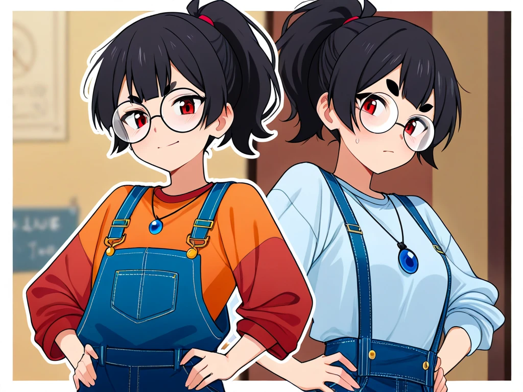 [masterpiece, colorful], 1girl, solo, peace, standing, very muscular, tank top, jeans, <lora:PEARå¥-07:0.85>, PEARå¥, thick outlines,