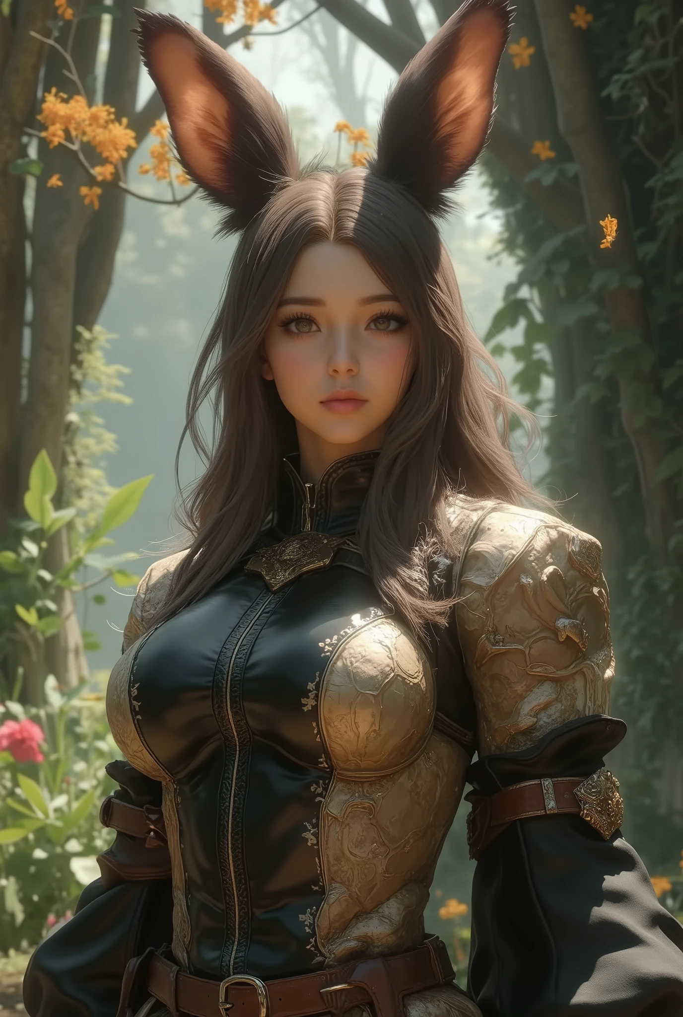 (1 Mechanical Girl)、top-quality、masterpiece、超A high resolution、(Photorealsitic:1.4)、Raw photo、女の子1人、Fight mutants、glowy skin、(((1 Mechanical Girl)))、With a beautiful knife、(Yellow Metal Bodysuit)、(Kobold、ogre、Fierce battle with orcs),(Fight fiercely against aliens)、Precipitous cliffs、(beautiful forest background)、(Fighting Demonic Beasts)、(Small LED)、((super realistic details))、portlate、highly intricate detail、Realistic light、(Mystical expression),CGSoation Trends、(Strong giant demon beast background),globalillumination、Shadow、octan render、8K、ultrasharp、Colossal tits、Raw skin is exposed in cleavage、metals、Details of complex ornaments、Japan details、highly intricate detail、Realistic light、(Mystical expression),CGSoation Trends、Red Eyes、radiant eyes、Facing the camera、neon details、(Mechanical limbs)、(blood vessels connected to tubes)、Mechanical vertebrae attached to the back、mechanical cervical attaching to neck、(Wires and cables connecting to the head)、Gundam、Small LED、,Mechanical thighs、Toostock、(Hands are also made of machines)、(Attack of the Monster Beasts)、