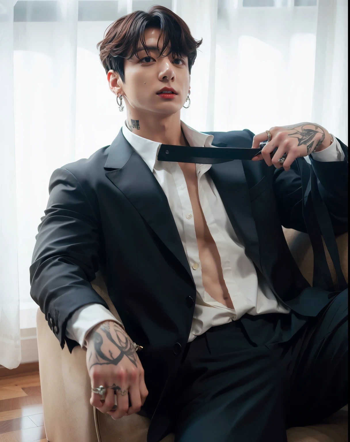 Jungkook BTS, muscular and marked