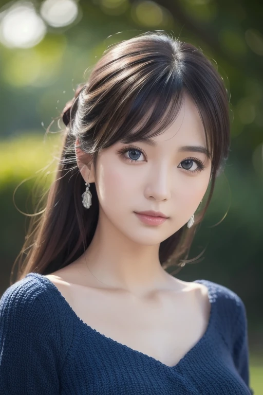 (((32ｋ,high details,high detail、masterpiece,attention to detail,alone))),Raw photo & realistic atmosphere,beautiful dark blue eyes,detailed mouth,glossy lips,thin eyebrows,fine eyes、Soft white skin that shines in every detail、her deep black eyes are so beautiful,lip details、very beautiful face,very well-shaped face、lifelike face,shining beautiful lips,beautiful eyebrows,infinite reality, Realistic young gravure idol,she&#39;she&#39;she&#39;she&#39;she&#39;she&#39;s a very cute woman , young gravure idol, young gravure idol, Very beautiful and cute 21 year old beautiful girl,incredibly beautiful and classy，21 year old beautiful girl,natural soft light,（shiny hair,,Beautiful and kind eyes：1.5）,gentle smile,well-shaped chest,medium long hair,tie hair,beautiful posture,no makeup,think ahead,
