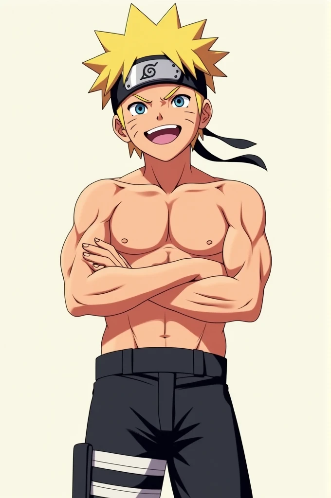 Boruto without shirt