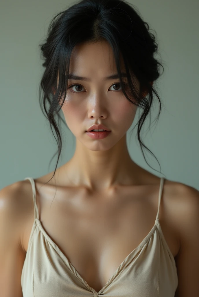 1girl, upper body, in the dark