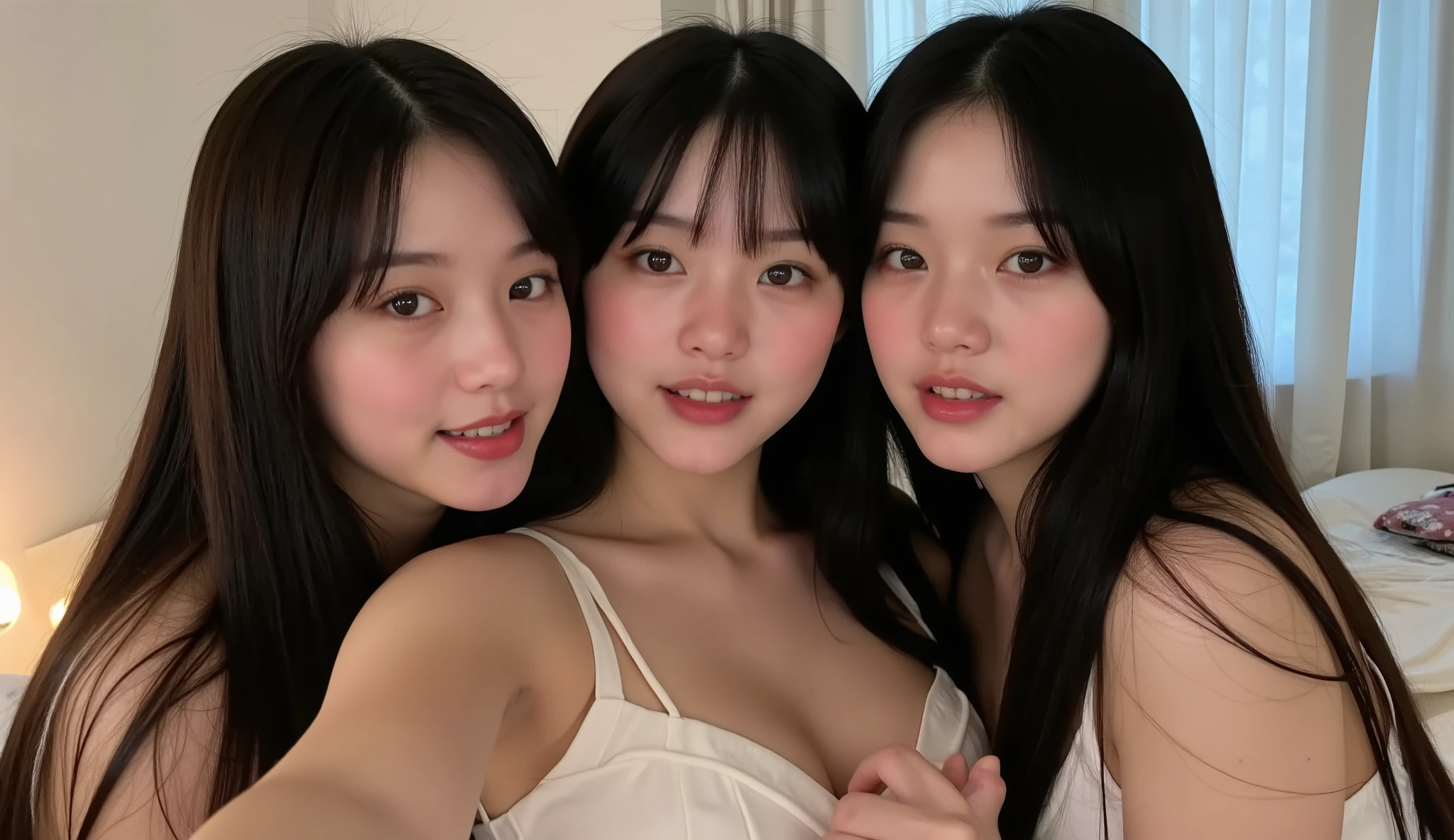 masterpiece、Genuine、group、A row、Japanese、Teenage Girls、group写真、((Pubic hair、濃いpubic hair))、(((Everyone is naked))),Completely naked、full nude,naked、Big smile、A big smile、LOL、cute、((pubic hair))、((Voluptuous bust))、Big Ass、Tight waist、((Glamour))、Plump、(((Shiny))),((shiny skin)),((glossy skin)),Random hairstyle、ponytail、Twin tails、beautiful girl、((topless))、((Accentuate the crotch))、((Red face))、grass、Pink cheeks