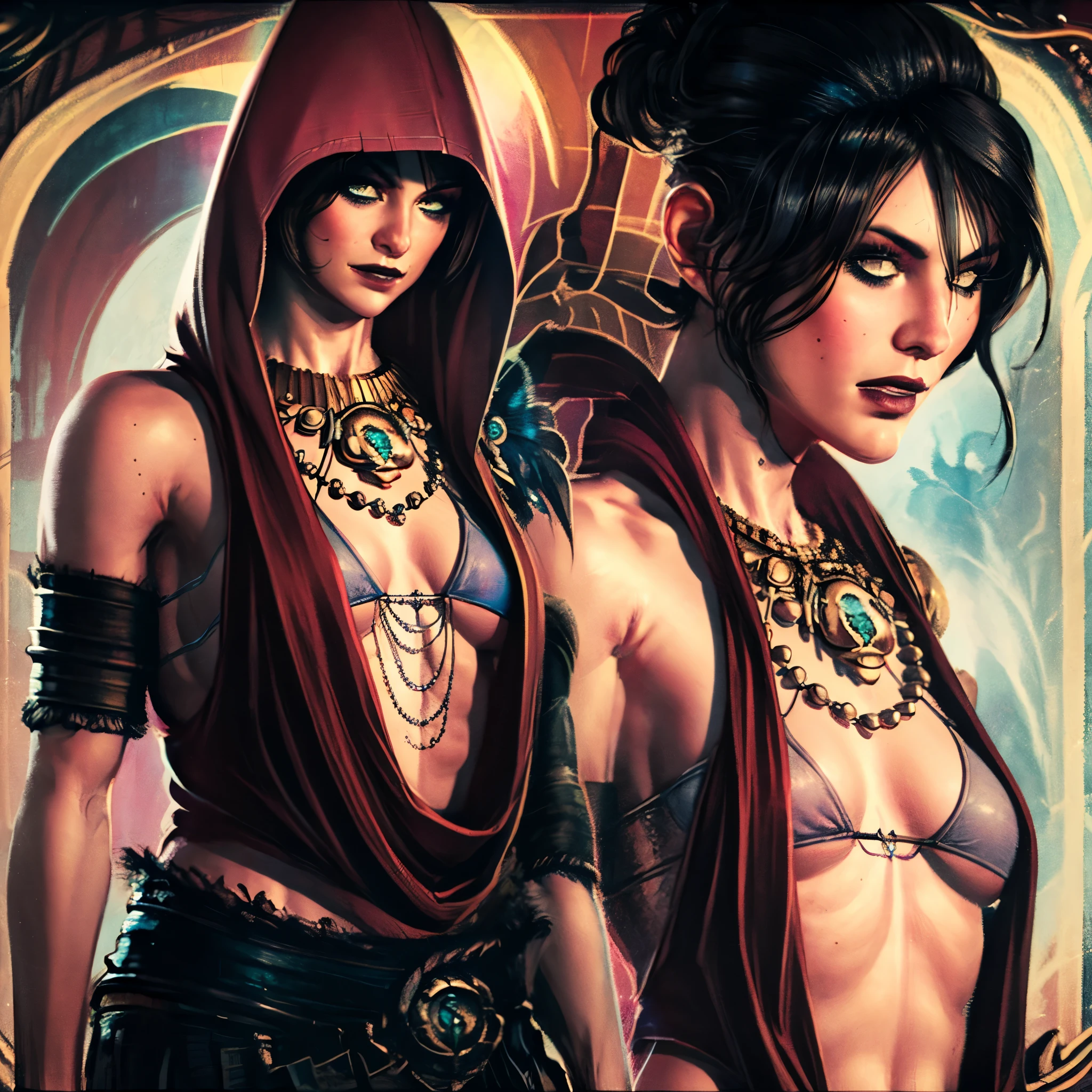 morrigan,mrgn outfit,mrgn hood,mrgn bra,mrgn necklace