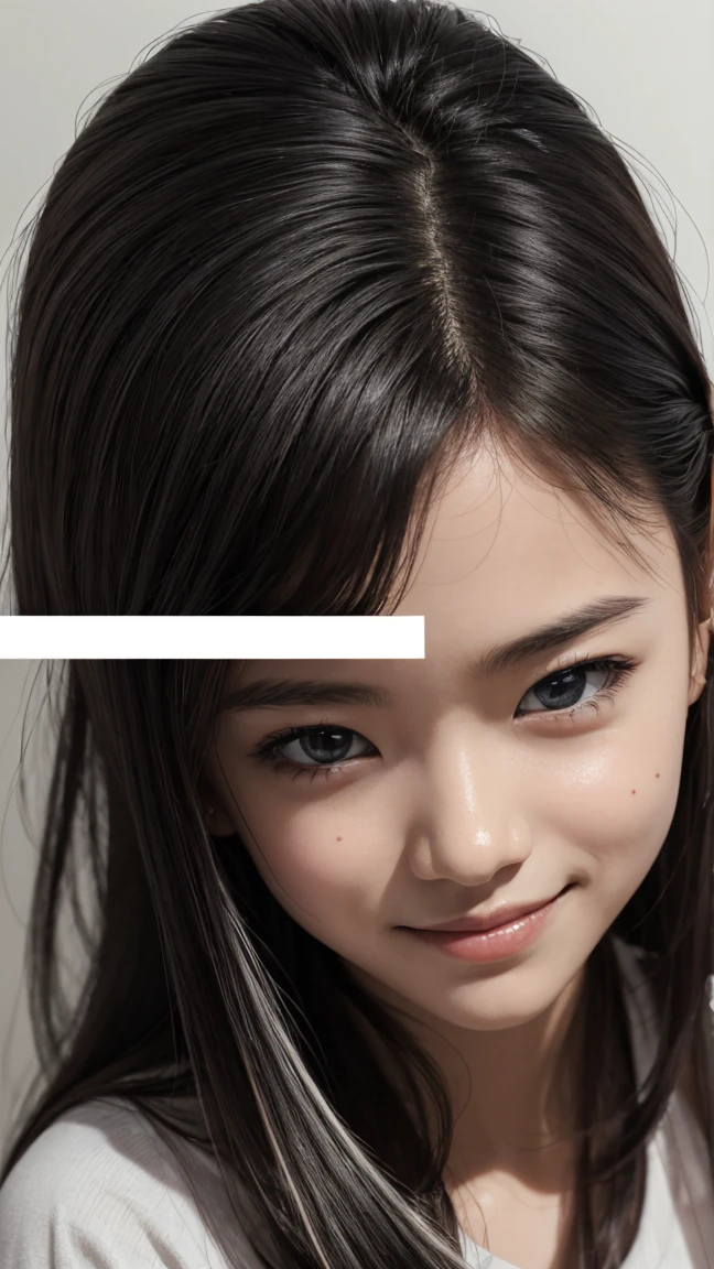 8K、cute、Adult Girl、detailed、black eye、Black Hair、sexy、Random pose、Random hairstyle、Droopy eyes