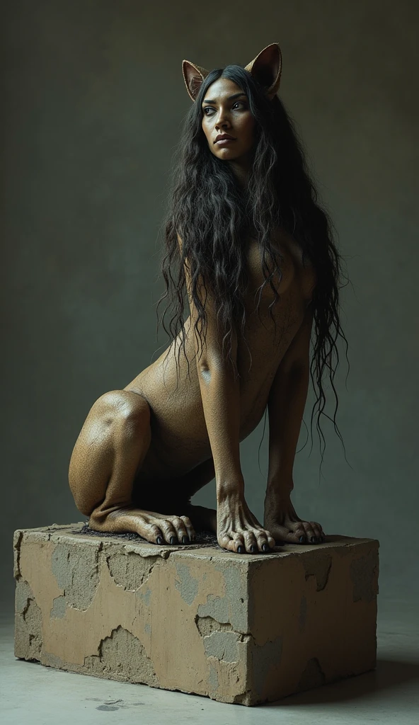 standing woman with long cock