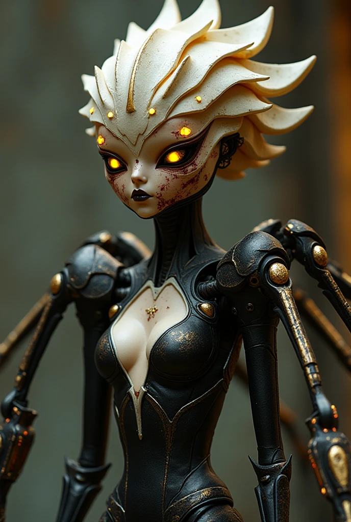 Official art, Sharp Focus,(masutepiece, side lights, beautiful and aesthetic, Beautiful Eyes of Details: 1.2), 3D Face, Realistic, Perfect face, Absolute resolution, High resolution, Texture, (masutepiece: 1.5), (Best Quality), 8K, (Beautiful Face and Eyes in High Resolution), (sadistic tentacle alien Queen: 1.5), completely nude, (dark yellow Skin, Colored skin, scale covered skin:1.5), (tentacle skin, tentacle hair, tentacle body, tentacle legs, tentacle arms, tentacle nipples:1.5), Spiky ears, (Oiled skin, heavy wet skin, shiny skin, slender, huge breasts, long breasts, large areola, suggy breasts, puffy nipples:1.5), (Evil smile), (Thick eyebrows), thin hip, (black sclera), (corruption, turn evil), (detailed beautiful legs), (detailed beautiful hip:1.3), (sexual excitement, back, back shot, from behind:1.5), bare feet, (beautiful hip:1.3)