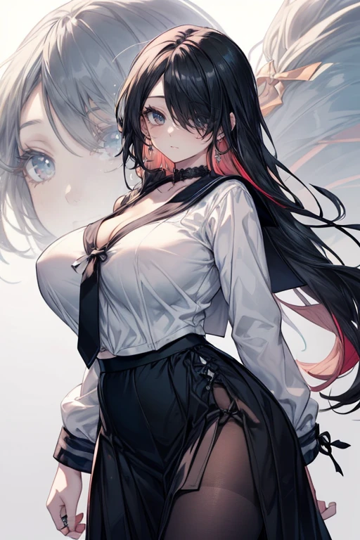 ((Long Straight Black hair)), Perfect face, Choker, Punk earrings, ((Tall)), ((High Quality)), Necklace, ((Mature)), Pretty Eyes, Sharp Nails, Bangs, ((1 Girl)), ((Multiple Earrings)), 1 girl, Spiky Earrings, Adult, Spiked Collar, Thin Eyelashes, Plain Background, Red Colors in Background, Shark Girl, Long Tail, Large Tail, Massive Tail, Shark Tail, ((Black Goth Mini Skirt)), ((White Shirt)), Close Up, Very Short Mini Skirt, Tall, Long Legs, Sexy Thigh Highs, Dynamic Pose, Black Tail, 2 moles under left eye, Lolly Pop, NSFW, Naked, Nipples, Vagina,