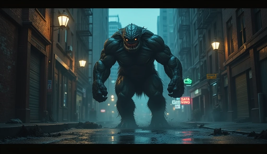 <lora:Cloverfield Monster:0.9>
Cloverfield Monster a large Monster is in the middle of a city,outdoors,night,fire,building,1other,monster,city , horror, cinematic, film, A monster movie, monster film, creature feature or giant monster film style