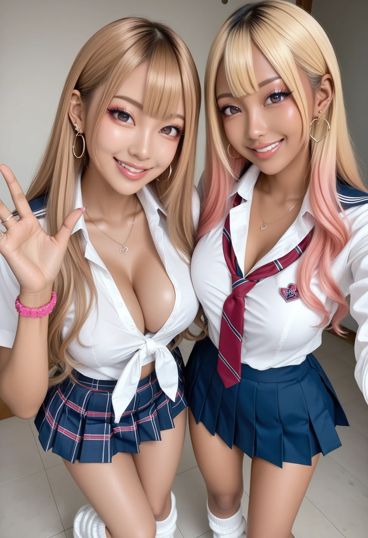 (Best Quality, 8k, 32k, Masterpiece, UHD:1.2), 1 Girl, Smiling, Beautiful Japan Women,(thighhigh),