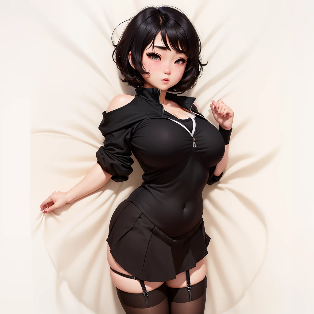 1 rapariga,The neck is tied by a dog leash,Kneel on the ground with your legs,Look up,Top-down view, full bodyesbian,Detailed clothes, Beautiful face with details,Realistic pictures,Ultra-realistic,on bedroom,), (Real pictures, rich detail details, (Raised sexy, 独奏), putting makeup on, high detal, Perfect face shape,,(dent in the skin), Thigh thick, Wide hips, Thin waist,(Kizi, Shallow tulle, Tulle transparent), (dampness), Raised sexy, Be red in the face, Erotic expressions,Stick out your tongue,Very wide open mouth,(shyexpression) black lence stockings, Bare body, full blush,The picture is still viewed under the age of eighteen,Can be displayed normally