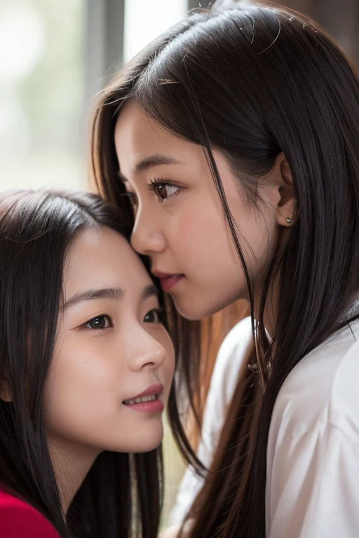 Information gathering girl whispering