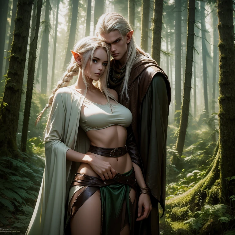 paint of five females lie on back of a white scan on the river, forest, a hand some man, full body standing, naked, wide, deer, bird, flower, cloud, female greek god, white hair, mature, hairy torso, fantasy, intricate, elegant, highly detailed, digital painting, artstation, concept art, smooth, sharp focus, illustration, art by gaston bussiere and alphonse mucha, almost naked