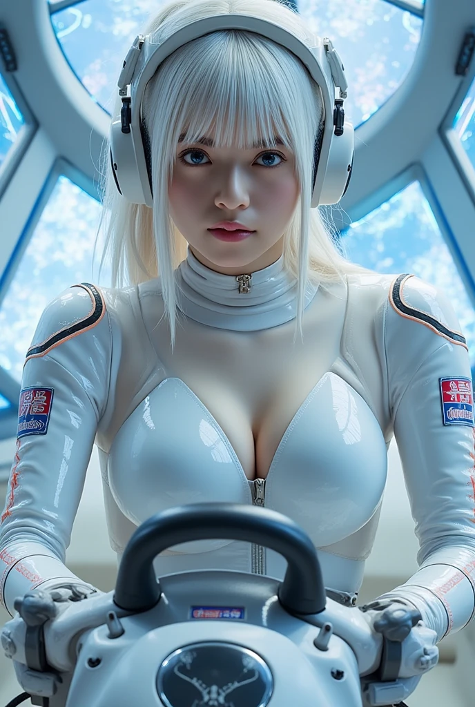 ((masterpiece)), ((best quality)), (ultra-detailed), ((high contrast)), (high saturation), (beautiful detailed eyes), ((an extremely delicate and beautiful)), (nice hands), ((perfect hands)), summer, outdoors, coast, rocky place, sandy beach, sea, girl riding a motorcycle, medium hair, blond hair, asymmetrical bangs, beautiful detailed glass hair, blue eyes, small breasts, mechanical suit, ((gloss body)), (very shiny body), clear parts, jewelry, ornaments, gorgeous, luxurious, fabulous, illuminations scattered all over the body, illumination shines, robort, cyborg, android, bodysuit, realistic, stereoscopic feeling, mecha musume, mechanical parts, super robot joints, full armor, headgear