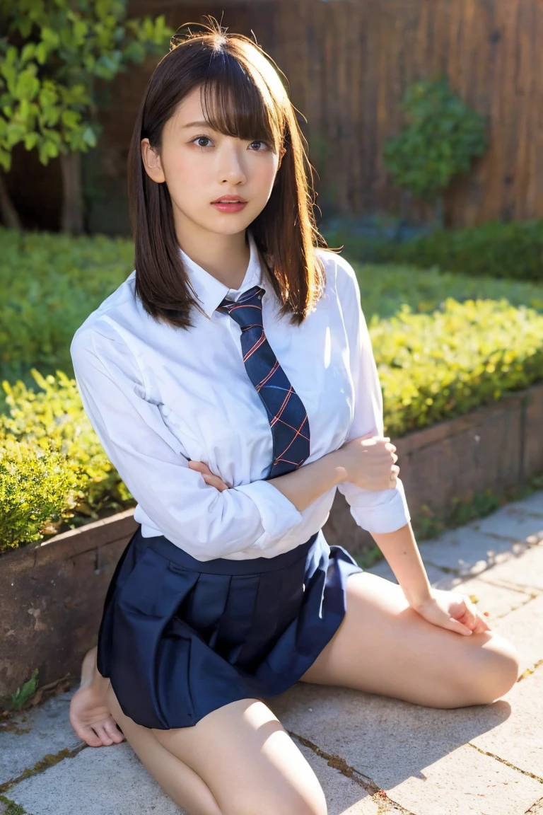 (High school girls walking on Tokyo street:1.2、blue sky)、((school uniform、blazer、Pleated skirt、Navy blue socks、loafers)、the wind is strong、(Realistic、Like a photograph、Live Action、8K, Realistic, RAW Photos, Best image quality: 1.4), Single-lens reflex camera、RAW Photos, Highest quality, Realistic, Highly detailed CG Unity 8K wallpaper, Written boundary depth, Cinematic Light, Lens flare, Ray Tracing, Realistic background、((ultra high density skin))、 age girl on her way to school,Cute Japanese、(whole body:1.5)、Super detailed face,avert your eyes:1.1、(Silver inner color hair、Straight Long Hair:1.2、My hair flutters in the wind:1.4)、I like that style、stylish、Very detailed、Pay attention to the details、Perfect outfit、(Sunburned skin)、Side view、Accurate hands、Accurate legs、Detailed hands and fingers、Anatomically correct body、Thin legs、Thin thighs