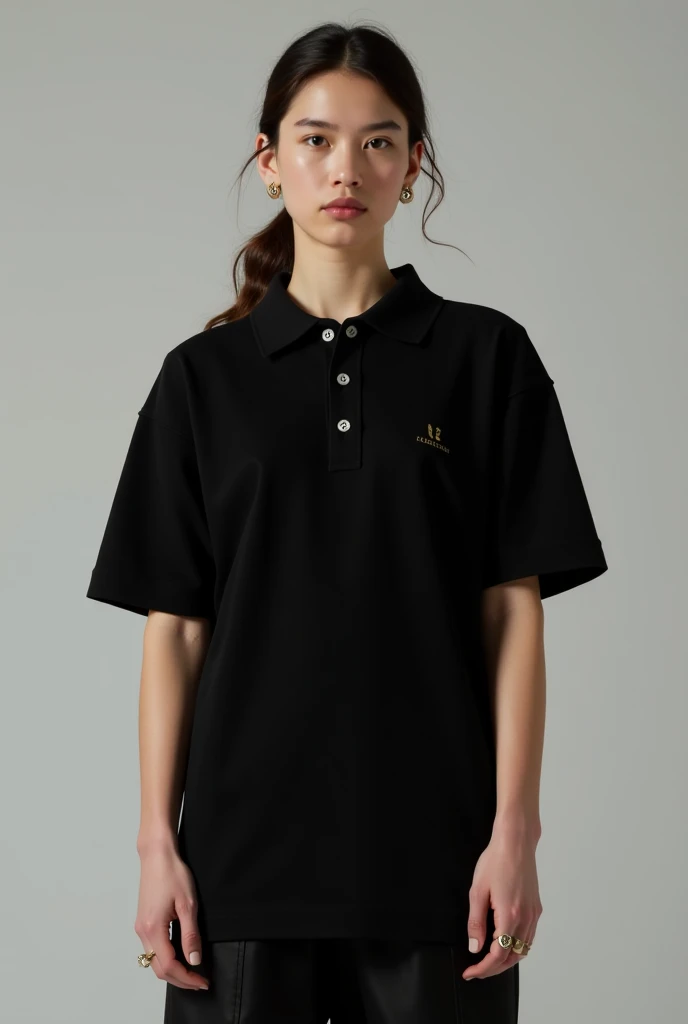 Collard black t-shirt 