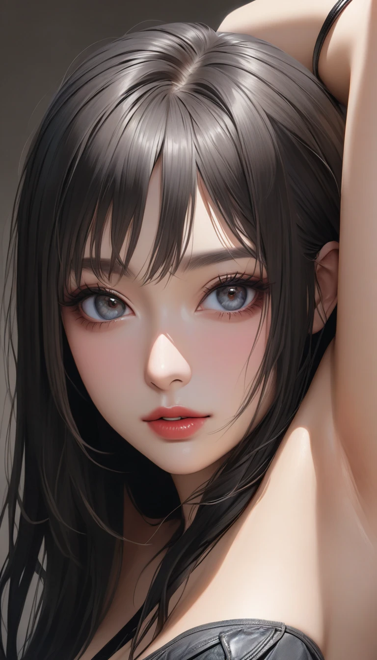 (masterpiece, highest quality, beautiful girl, Pretty face:1.2), alone, (Face close-up:1.2), Yukino yukinoshita, 8k, Official Art, RAW Photos, Incredibly absurd, Off the shoulder, Looking at the audience, thin, Teen, Face Light, Film Grain, chromatic aberration, Sharp focus, Dynamic Lighting, Cinema Lighting