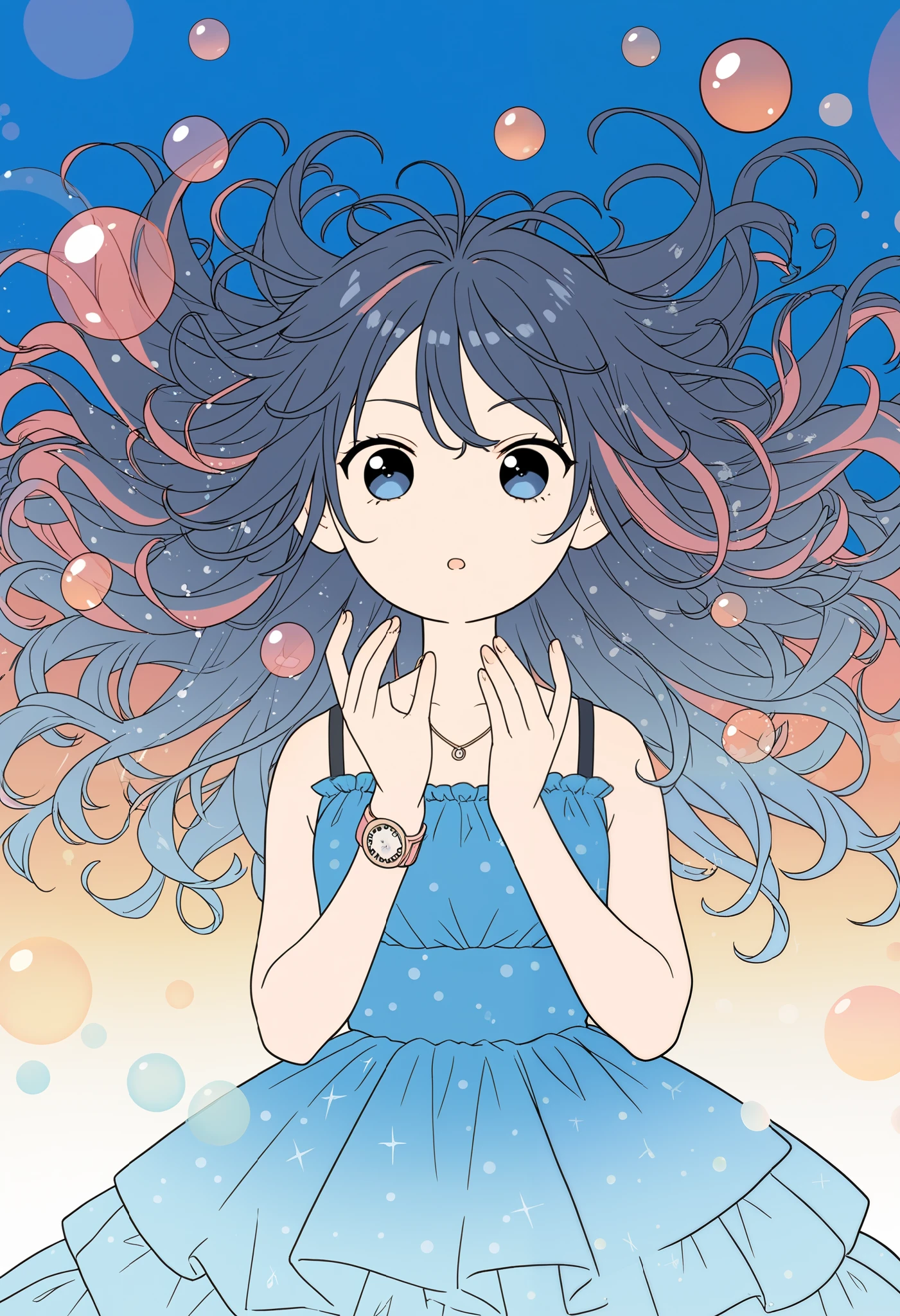 ( Masterpiece), ( top quality), ( Ultra Detailed),( messy hair),( illustration ), ( 1 boy, 1 girl), Avatar, Macro Lens, ( fashionable clothes invisible to AI),  standing, Fashion Model,  watches viewers, ( Interview), (  simple background),   beautiful eyes in every detail  ,  Exquisite Beauty , floating, ( high chroma), ( Colorful Splashes ),  Colorful Bubbles , (Shine),  in a Japanese-style room and the focus is on the face,