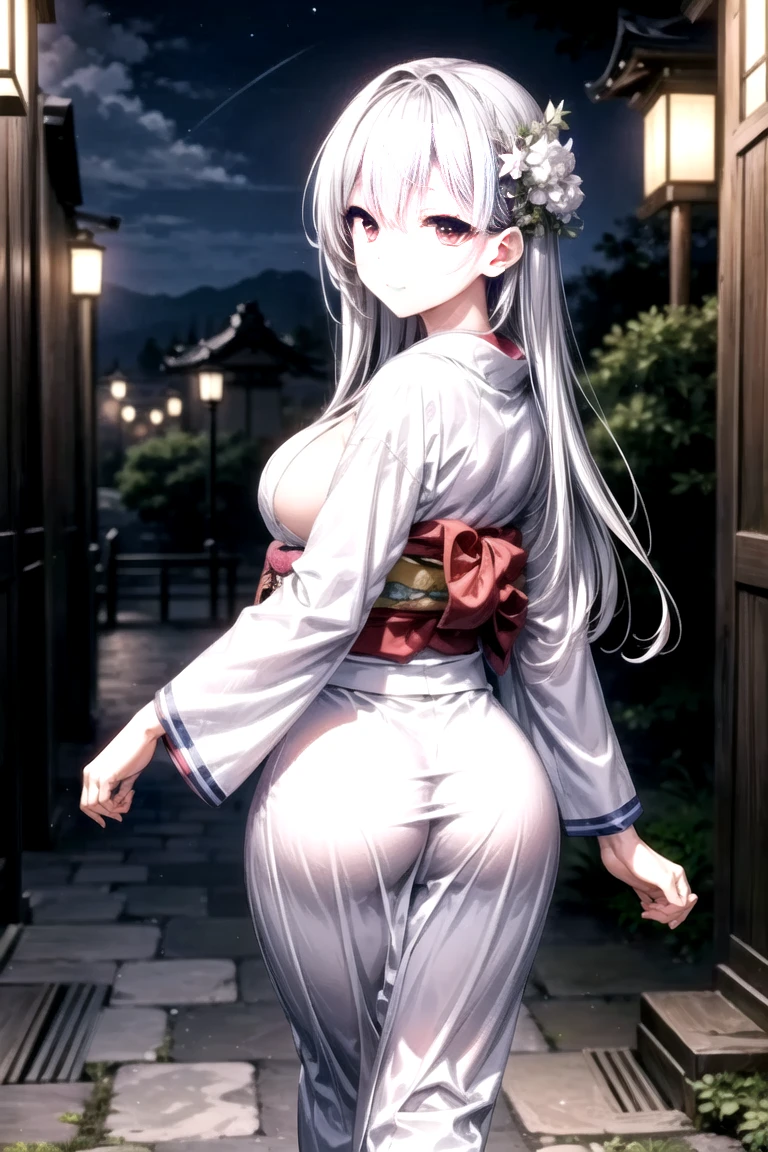 ((highly detailed)), honkai star rail, silver wolf, perfect human hands, (great breast:1.1),masterpiece, best quality, ultra-detailed, glistening shiny, glowing light, ray tracing, HDR, deph of field, (perfect face, detailed face, detailed eyes,perfect hands,perfect fingeredium boobs:1.2),8k,HD,ultra realistic face,ray tracing,perfect lighting,best quality, ultra-detailed, shiny eyes, (looking at viewer,open mouth smile:1.1), ((1girl:1.2)), (mature female:1.4),cowboy shot,thicc,streaked_hair,multicolored eyes, gradient eyes, (glowing eyes:1.5), mascara, (fashion make up), parted lips,blush,school uniform, skirt, coat, beret, scarf, skirt lift by wind,panties,cameltoe,all fouriddle of japanese countryside,japanese bridge,over the bridge,river,cherry trees,cherry petals,dark blue sky)),((super detailed background)), dynamic poses, ((8k wallpaper)), (naked:1.5), (pussy:1.4), (pussy juice:1.4), (eye wear on head), (liquid overflowing from the mouth:1.4),(ass, from behind, ass focus,bent foward)