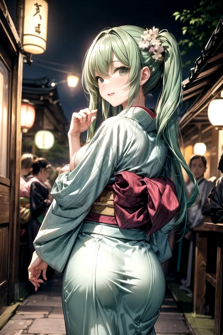 (((Lower Body、Show your ass))、(((Accentuate your butt)))、Highest quality, 8k, masterpiece :1.3)), whole body, Sharp focus :One Girl,Shiny skin,Sexy pose,Highest quality,Tabletop,shape,Very delicate and beautiful,Hmph,8k壁紙,wonderful,In detail,Official Art,Very detailedなティッカーUnity 8k壁紙,Incredibly ridiculous,Large file size,Very detailedな,High resolution,Very detailed,Beautiful detailed girl,Realistic,X-ray,The queue is full,(((セクシーなkimono)))、(((Big Breasts、Yellow-green long hair)))、((In town、bustling street)))、Stand upright、Cleavage , ((Yellow-green hair))、kimono、Sexy pose、Hairstyle: Ponytail、Two hands、-bar
