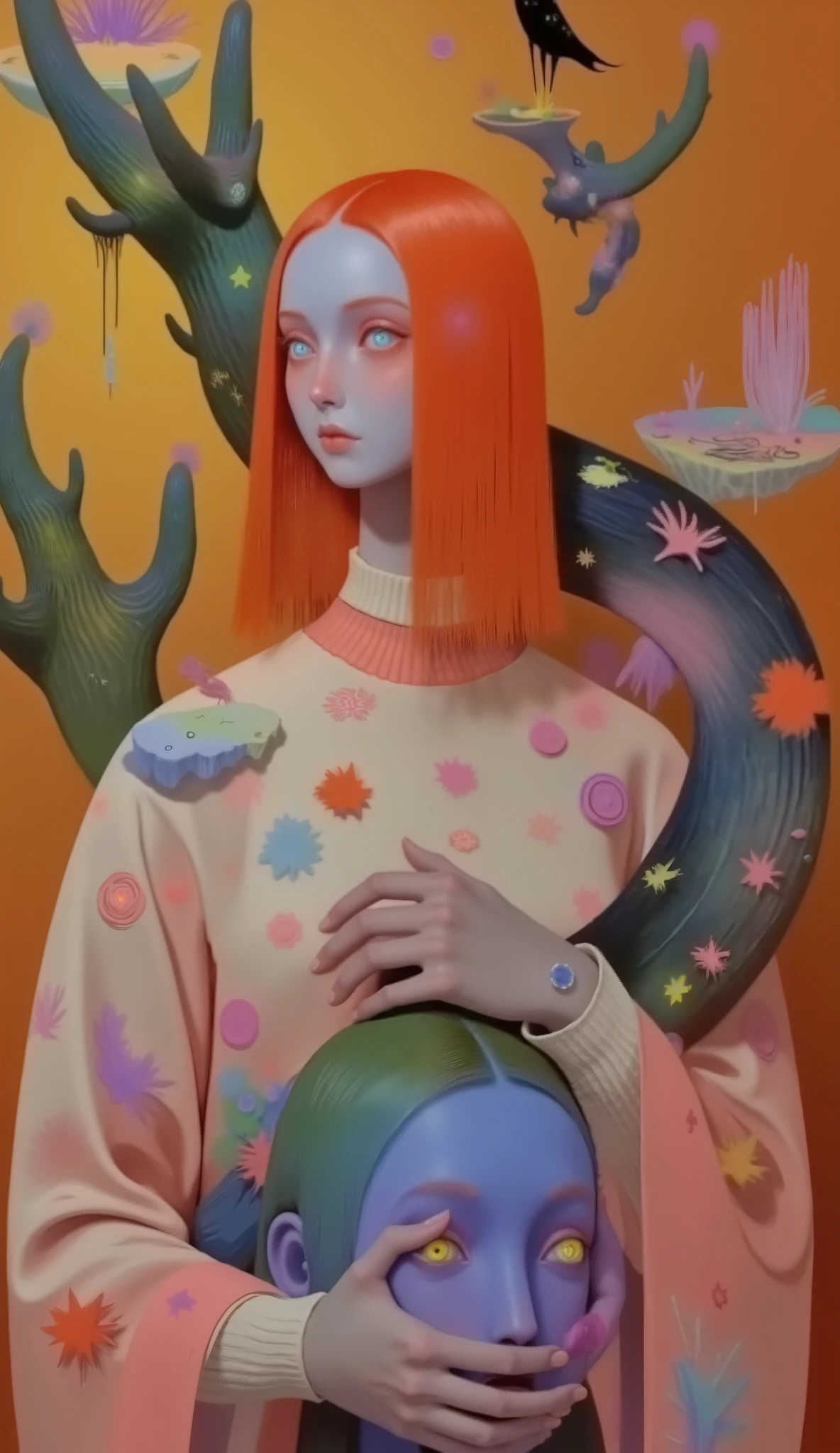 A beautifully detailed mythological girl with a serpentine body, body with intricate snake scales, flowing hair, glowing eyes, detailed face, elegant and graceful pose, Ancient Chinese myths and legends of Nuwa, Fuxi, Mystical and Divine Being, 8K, High Resolution, Super Detailed, Cinematic Illumination, Dramatic Illumination, Vibrant Colors, Fantasy Art, Conceptual Art, Digital Paintings, Highly Detailed, Ultra Realistic, . Realistic