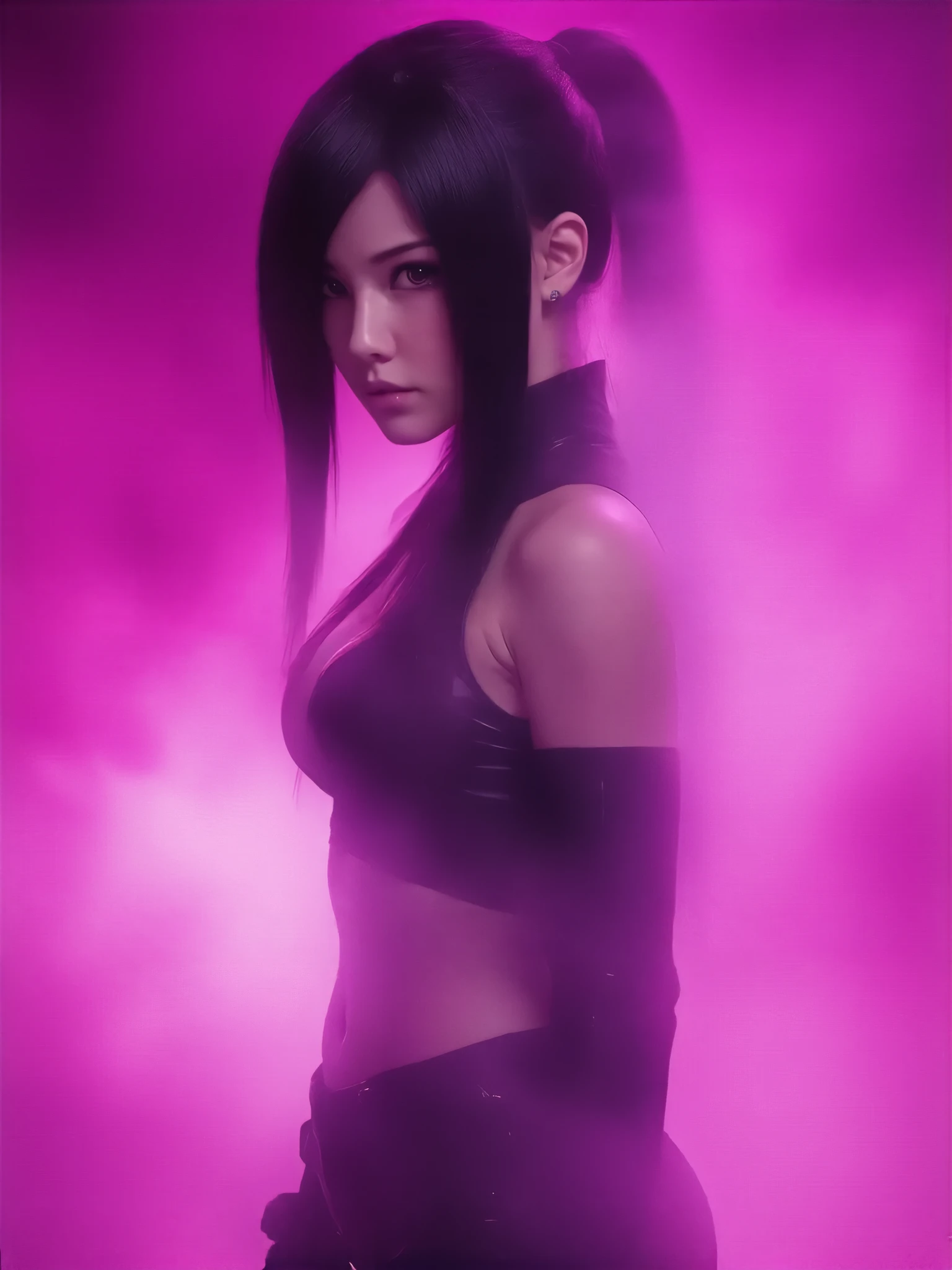 (Tabletop:1.2),high quality,Bright colors,Flat Color,The depth of the written world,Lens flare,1 girl,Black Hair,eye contact,suit,Collared shirt,Belt Bag,suspenders,Professional,office lady,Mature Woman,Black mini skirt　garter belt　Knee-length　stockings　Black They are not　カラコン Armpit sweat　sweating　Sides of both hands,Black jacket,sight,Ample breasts,Armpit sweat,Exposing your armpits"Tight fitting clothes