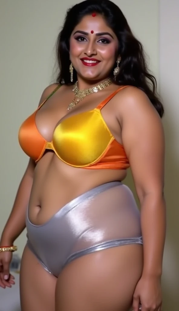 50 yo Kerala chubby fat actress sona nair, wearing nighty, showing cleavages, at night club